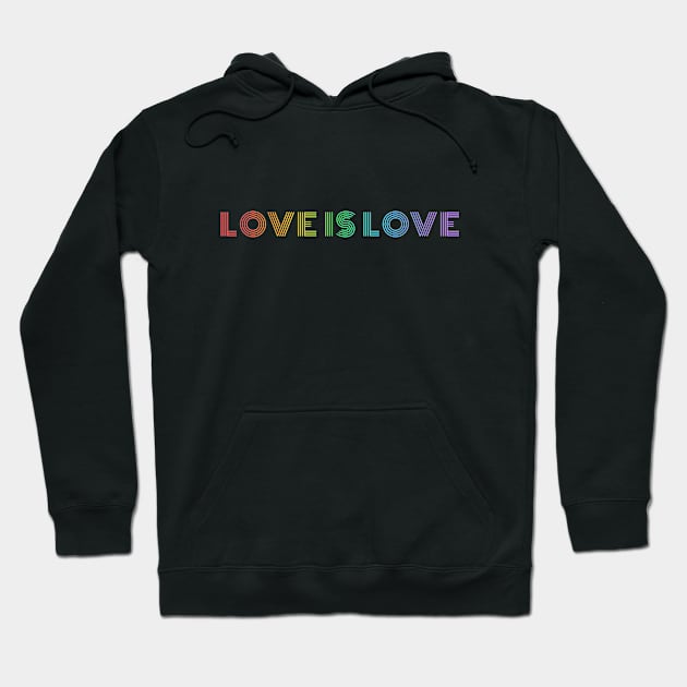 Love is Love Rainbow Pride Shirt, LGBTQ Pride, Gay Shirt, Lesbian Shirt, Gift for Gay Lesbian, Queer Pride Month Hoodie by InfiniTee Design